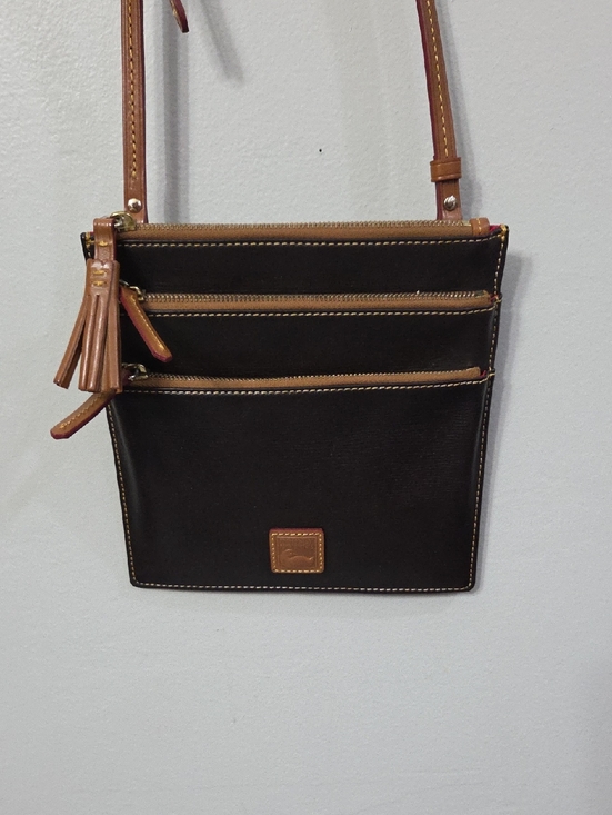Dooney & Bourke Other - Dooney & Bourke Black and Brown Leather Crossbody Messenger Bag